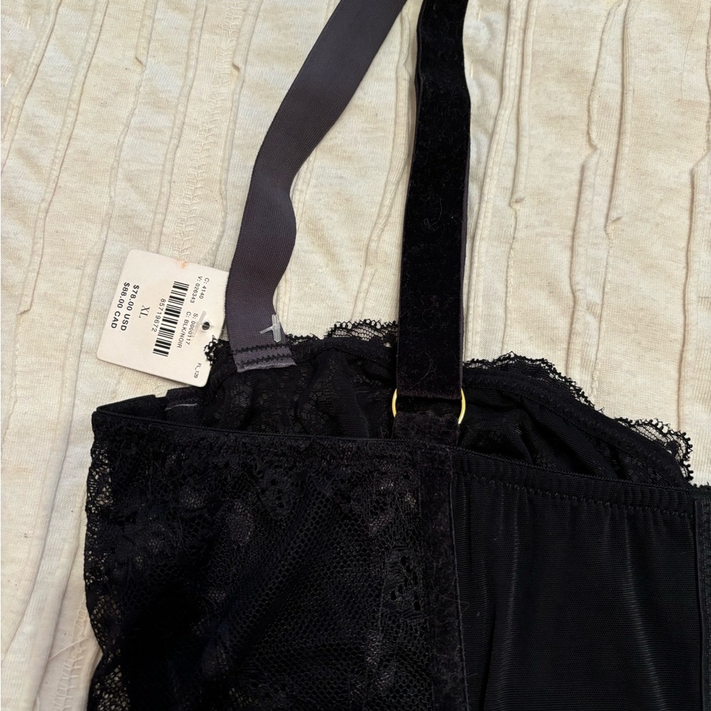 Anthropologie Lace Velvet Corset Top NWT - Picture 7 of 11